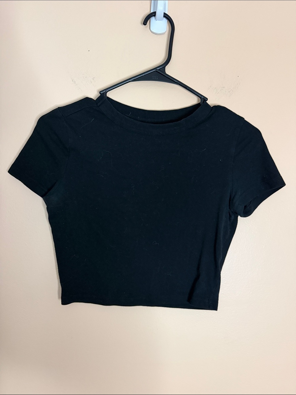 wild fable Black Cropped Tee